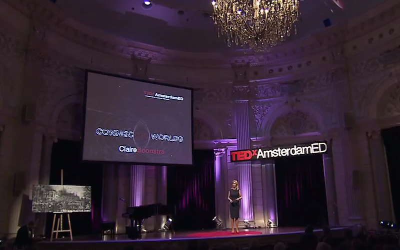Claire Boonstra tijdens TEDxAmsterdamED Claire Boonstra tijdens TEDxAmsterdamED